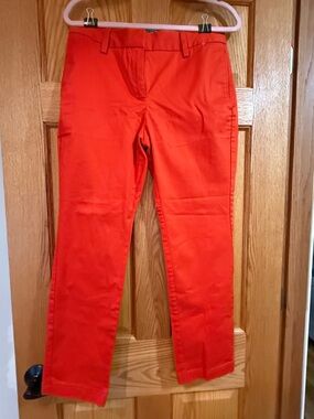 Lands' End Women's Bright Red Straight-Leg Pants